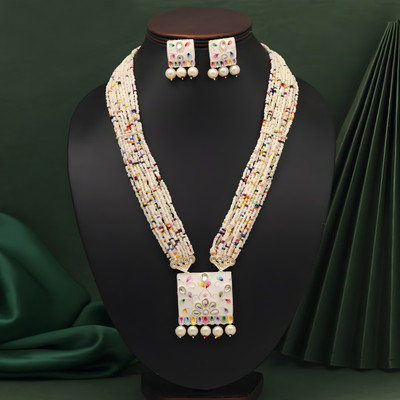 Twinkle Trend Alloy Gold-plated Multicolor Jewellery Set(Pack of 1)