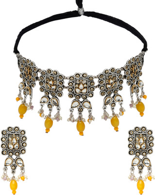 Sangria Alloy Silver Silver Jewellery Set(Pack of 3)