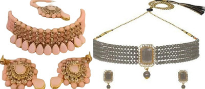 JMBW INTERNATIONAL Alloy Rose Gold, Grey Jewellery Set(Pack of 2)