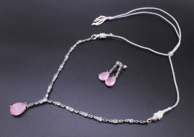 Twilight Gem Copper Silver Pink Jewellery Set(Pack of 3)