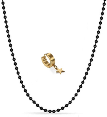 house of common Alloy Copper Black, Gold Jewellery Set(Pack of 2)