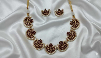 aashaputra art Alloy Gold-plated Multicolor Jewellery Set(Pack of 1)