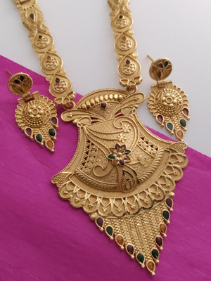 parient. Brass Gold-plated Gold Jewellery Set(Pack of 1)