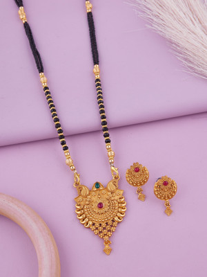 VEMISHTI Brass Gold-plated Gold Jewellery Set(Pack of 1)