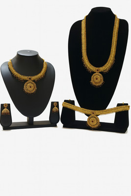 Marsify World Alloy Gold-plated Gold Jewellery Set(Pack of 1)