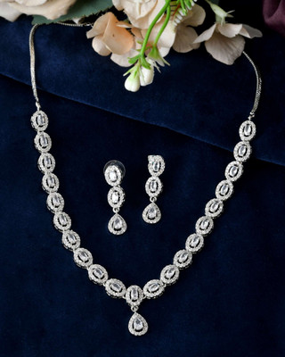 Jewels Nest Stainless Steel Silver Silver Jewellery Set(Pack of 3)