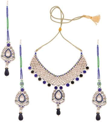 BHANA CREATIONS Brass Gold-plated Multicolor Jewellery Set(Pack of 4)