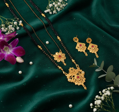 Rasadiya Brass Gold-plated Gold Jewellery Set(Pack of 1)