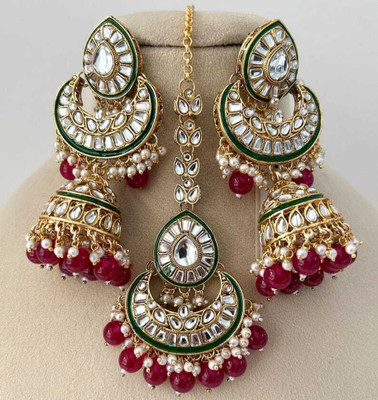 RDFASHION Alloy Red Jewellery Set(Pack of 1)