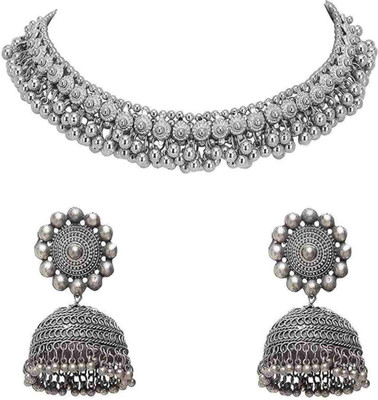 Shiv Alloy Silver Jewellery Set(Pack of 1)
