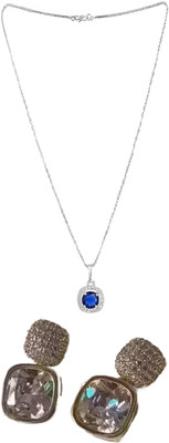 Opus Gems Stone Silver, Gold Jewellery Set(Pack of 1)