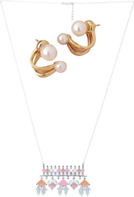 SRK Fashions Alloy Multicolor, Gold Jewellery Set(Pack of 1)