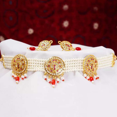 Rhosyn Alloy Gold-plated Multicolor Jewellery Set(Pack of 1)