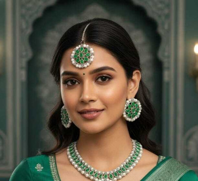 PARMESHWAR IMITATION Metal Gold-plated Gold Jewellery Set(Pack of 1)