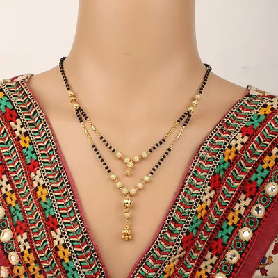 Dency Brass Gold-plated Black, Gold Jewellery Set(Pack of 1)