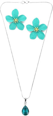 asthacollection Stone Green, Blue Jewellery Set(Pack of 1)