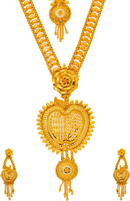Moonron Alloy Gold-plated Gold Jewellery Set(Pack of 1)