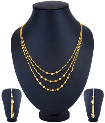 SKG Fashion Store Alloy Gold-plated Gold Jewellery Set(Pack of 1)