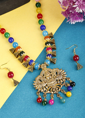 Foxy Trend Alloy Gold-plated Multicolor Jewellery Set(Pack of 3)