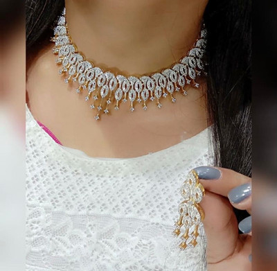 Fashion Factory Alloy Silver Jewellery Set(Pack of 1)