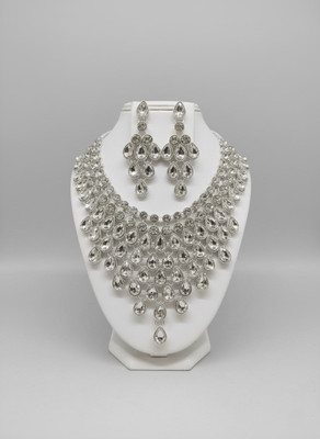 rajan Alloy Sterling Silver White Jewellery Set(Pack of 1)