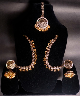 Ritih Metal Gold-plated Rose Gold Jewellery Set(Pack of 1)