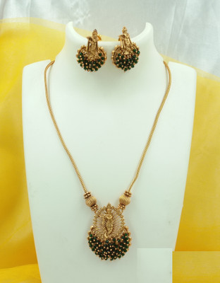 Joyful Alloy Green Jewellery Set(Pack of 1)