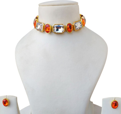 Buybox Metal Gold-plated Multicolor Jewellery Set(Pack of 1)