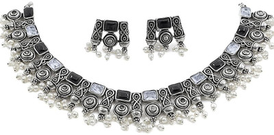 Einshine Oxidised Silver Silver Black, Silver Jewellery Set(Pack of 2)