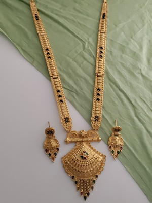 SUGHOSH Brass Gold-plated Gold Jewellery Set(Pack of 1)