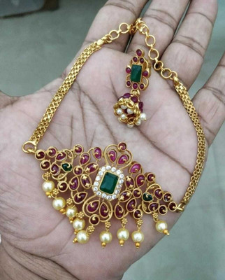 Shilpa Creation Alloy Gold-plated Multicolor Jewellery Set(Pack of 2)