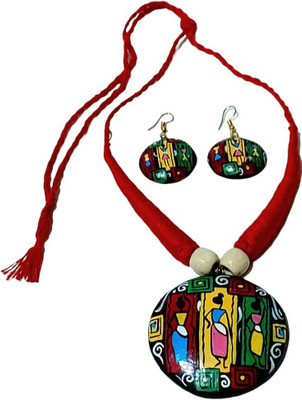 fashweave Terracotta Multicolor Jewellery Set(Pack of 1)