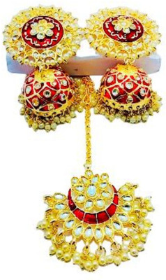 Radhika Creation Alloy Gold-plated Silver Jewellery Set(Pack of 1)