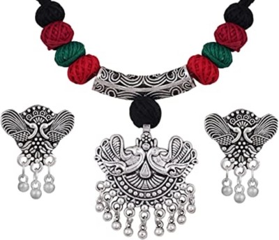 JFL - Jewellery for Less Brass, Alloy Gold-plated Red, Black, Maroon, Green, Silver Jewellery Set(Pack of 1)