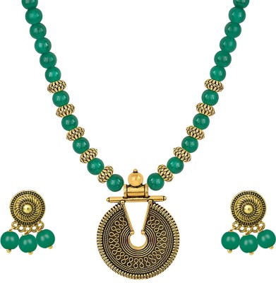 TAP Fashion Brass, Copper Green Jewellery Set(Pack of 1)