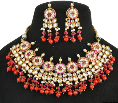 GEODE DELIGHT Copper Gold-plated Multicolor Jewellery Set(Pack of 4)