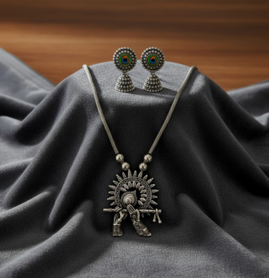 Riddhis Collection Alloy Silver Jewellery Set(Pack of 2)