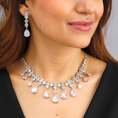 the zoki Brass Sterling Silver Silver Jewellery Set(Pack of 1)