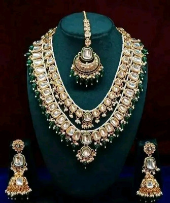 RDFASHION Alloy Green Jewellery Set(Pack of 1)