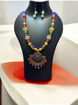 Npc Alloy Gold-plated Multicolor Jewellery Set(Pack of 1)