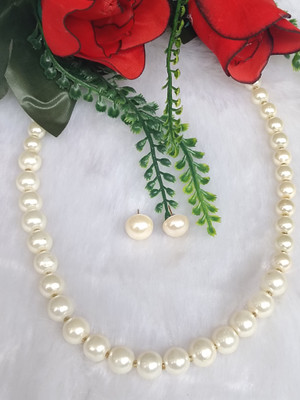 DENICRAAS Brass, Alloy Silver White Jewellery Set(Pack of 1)