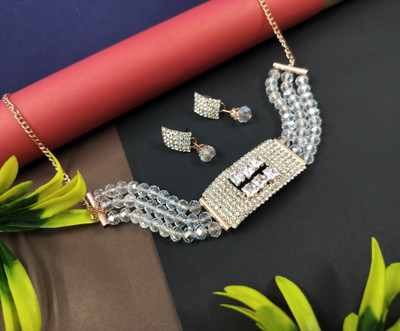 Manzar Stone, Sterling Silver Sterling Silver Rose Gold Jewellery Set(Pack of 1)