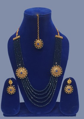 DPM Alloy Gold-plated Blue, Gold Jewellery Set(Pack of 1)