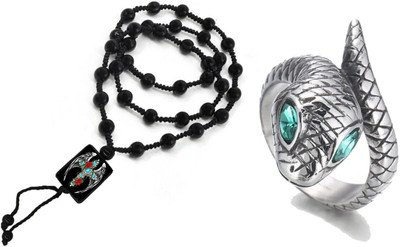 KINGSTYLEIMPEX Dori, Alloy Black, Silver Jewellery Set(Pack of 1)