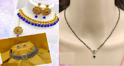 JMBW INTERNATIONAL Alloy Grey Jewellery Set(Pack of 1)