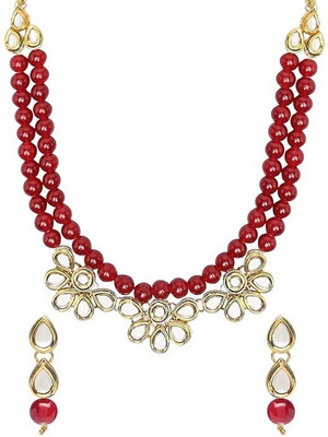 CATALYST Brass Brass Red Jewellery Set(Pack of 1)