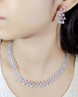 NEN COLLECTION Alloy Silver Silver Jewellery Set(Pack of 3)