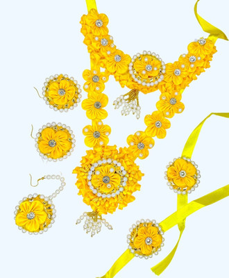 ALL DAY 365 Fabric Yellow Jewellery Set(Pack of 6)