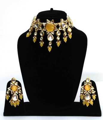 Shaili Craft Alloy Gold-plated Yellow Jewellery Set(Pack of 1)