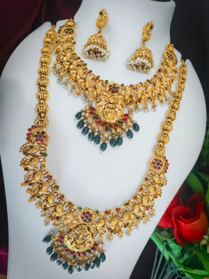 Pranav art Alloy Gold-plated Gold Jewellery Set(Pack of 1)